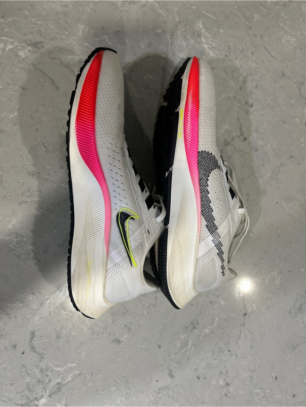 Nike Women's Air Zoom Pegasus 38 White & Pink Running Shoes- Size 9.5 - Picture 10 of 10